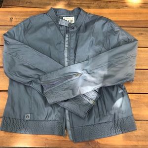 Sliver grey moto style jacket